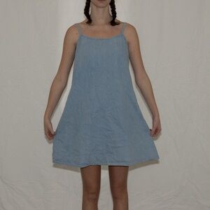 vintage 90s denim mini dress size 18 kayo cotton